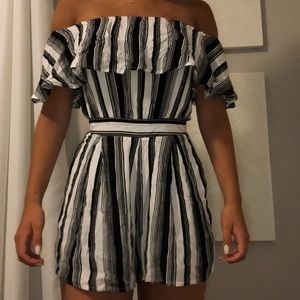 adorably striped romper